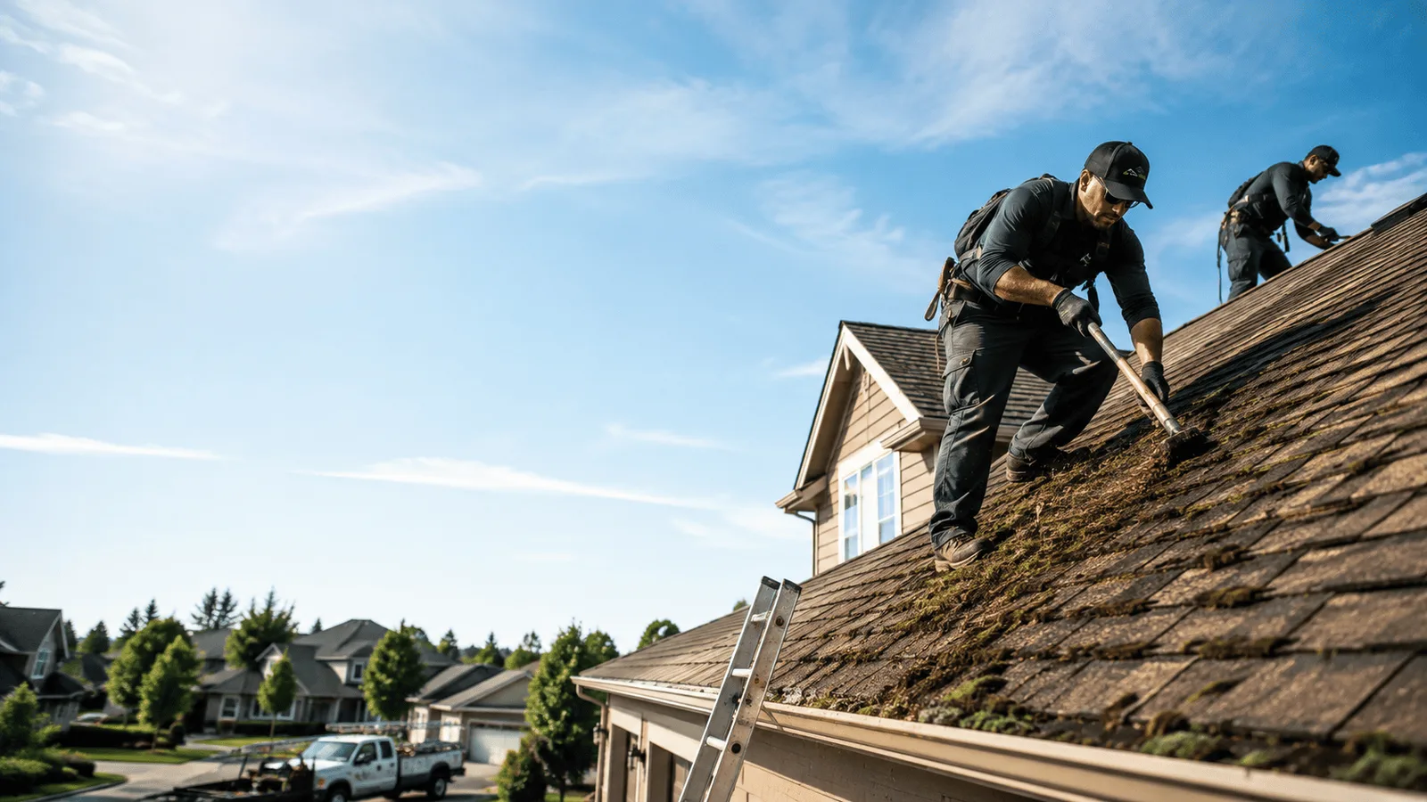 Roof Moss Removal in Hoffman, IL near me